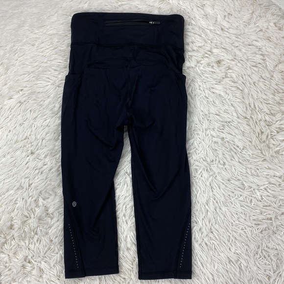 Lululemon Break Free Crop (Nulux 17") Black - Picture 6 of 7
